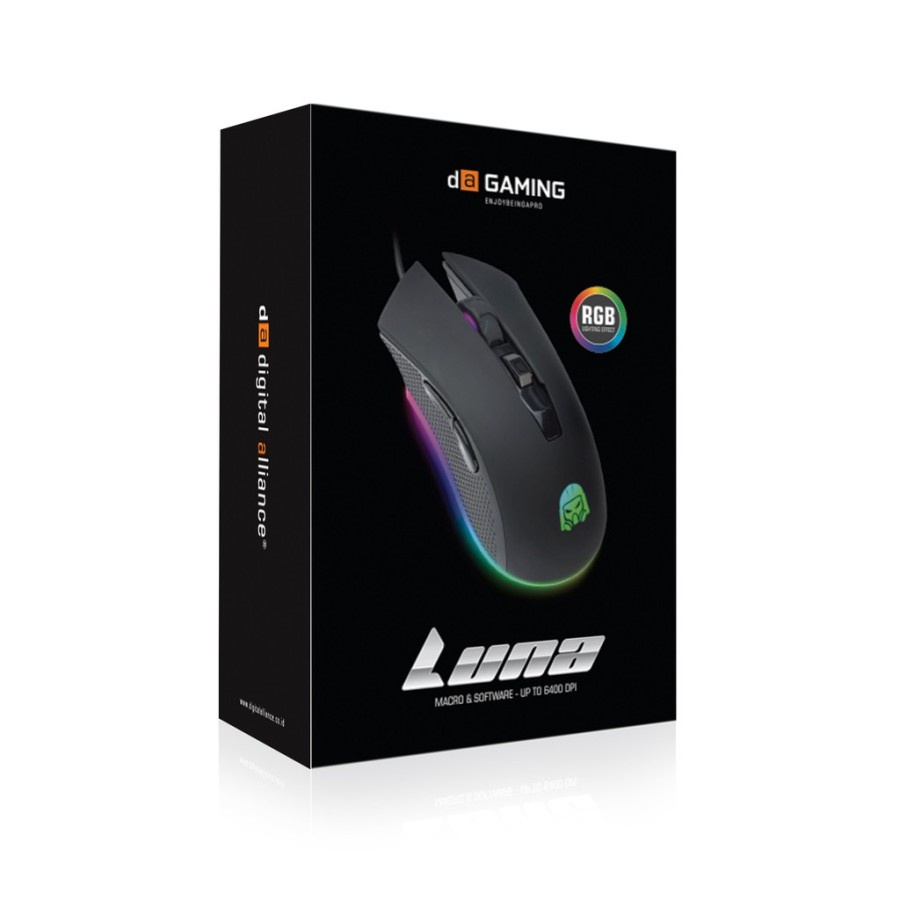 Mouse DA Digital Alliance Luna RGB - Gaming - DA Luna - Garansi Resmi