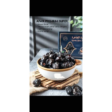 

Kurma ajwa premium 500grm [kemasan kardus]