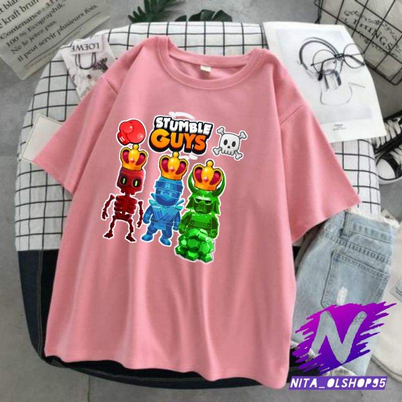 stumble guys baju kaos anak atasan anak laki laki stumble guys premium spesial