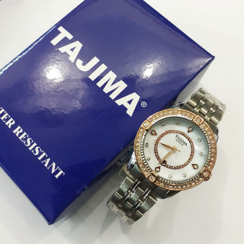 [ ORI ] JAM TANGAN WANITA TAJIMA PLATINUM // TGL // WATER RESISTAN
