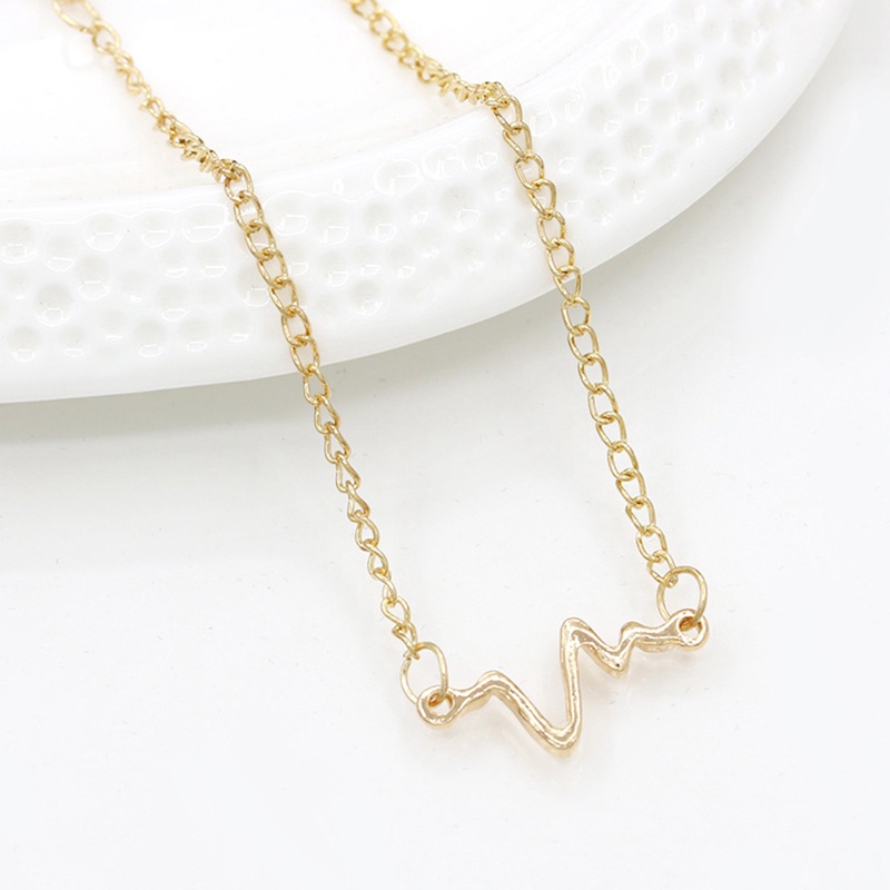 Gelang Rantai Adjustable Model Elektrokardiogram Untuk Pria Dan Wanita