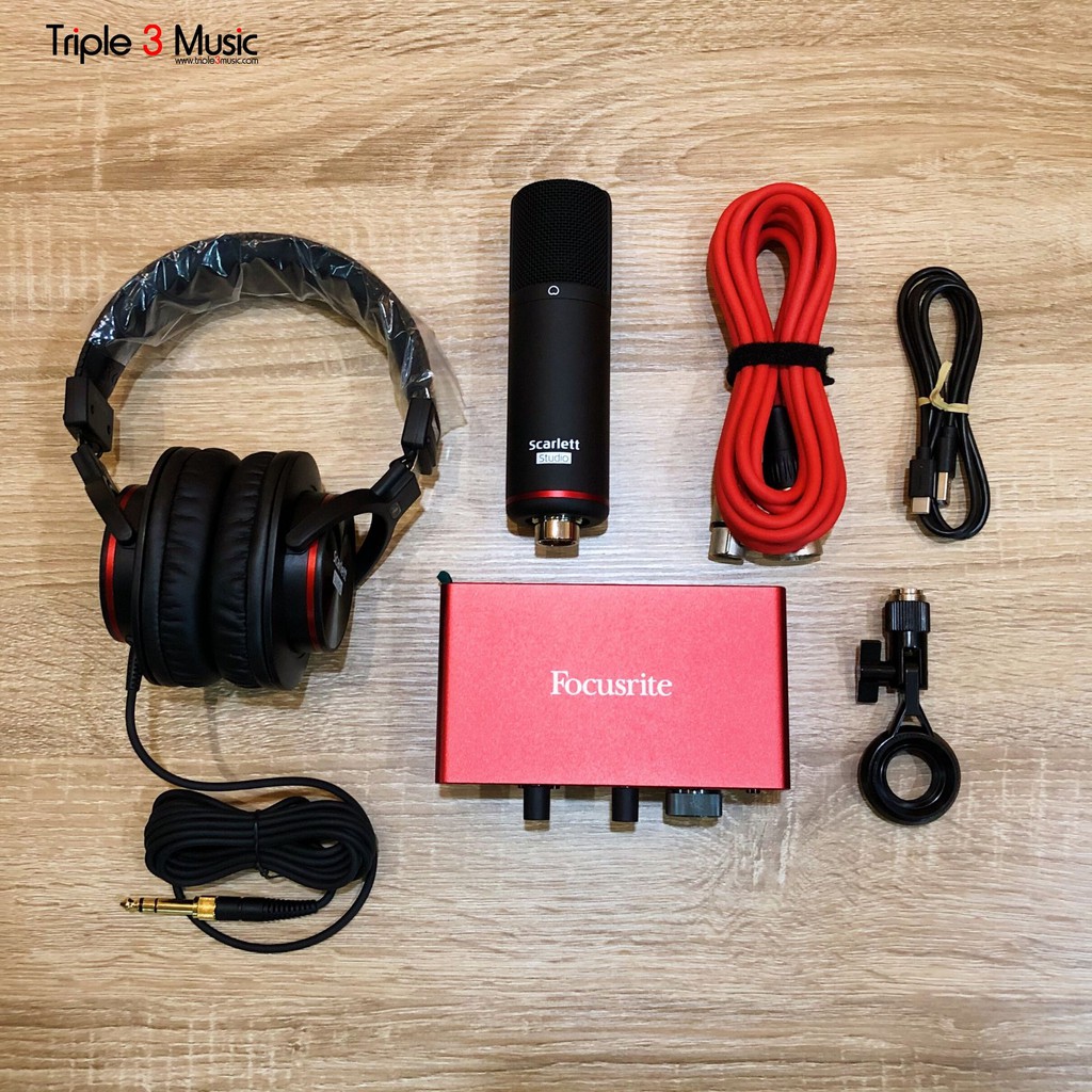 Focusrite Scarlett Solo Studio 3rd Generation Paket Recording