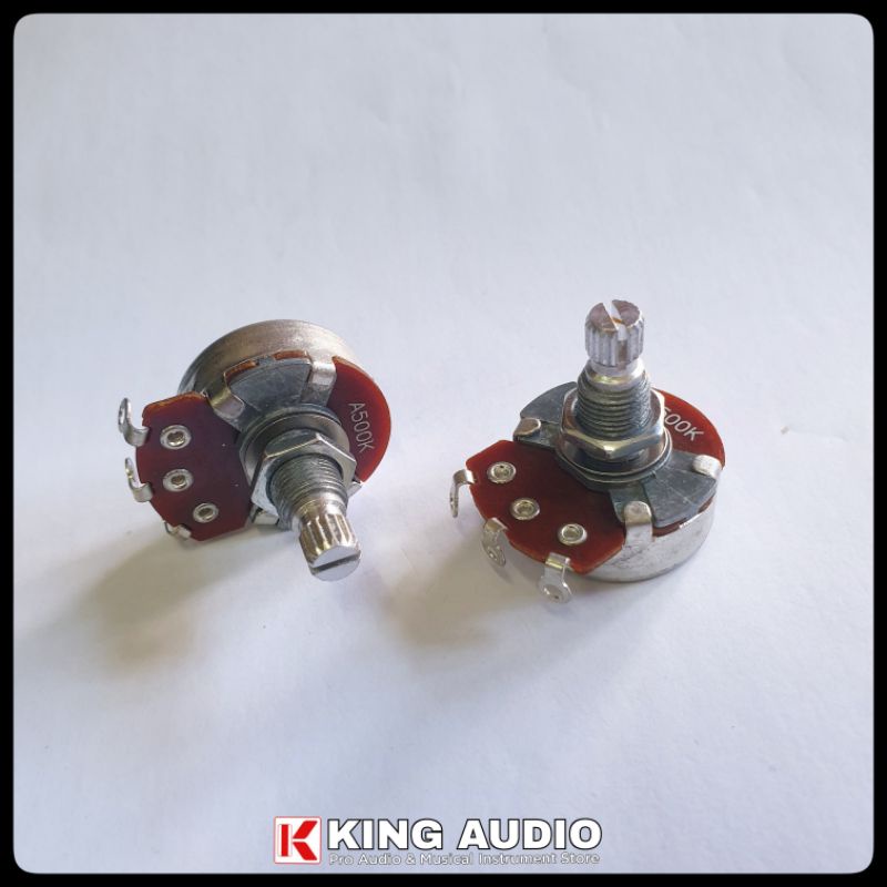 Potensio Gitar 500k MAS D-15 500KA 500KB Potensio 500k Besar Tone/Volume