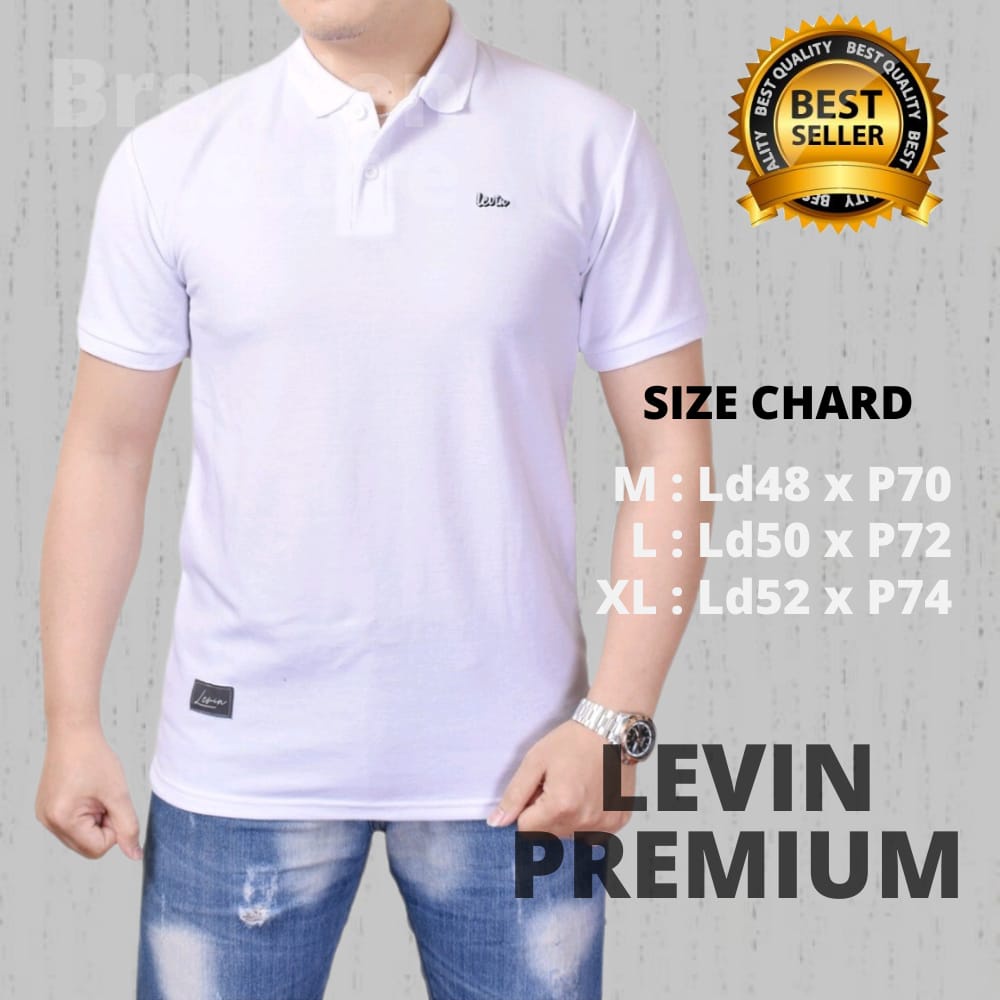 Polo Shirt Kaos Kerah Pria Premium Murah LEVIN PREMIUM