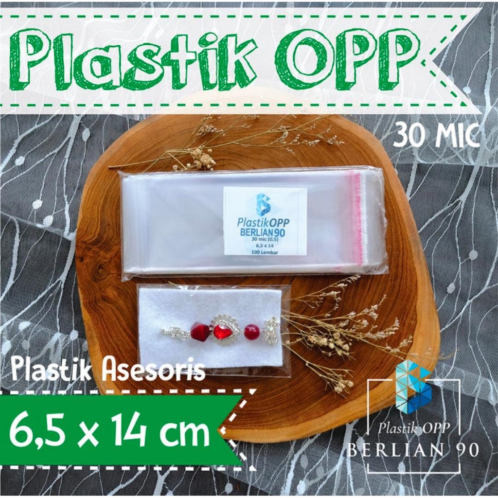 

PLASTIK OPP TEBAL 6,5 x 14 cm 30 Micron (0,5) PLASTIK KEMASAN / PLASTIK ROTI