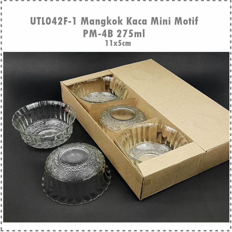 Mangkok Mini Motif PM-4B/12 275ml/11cm 6pcs