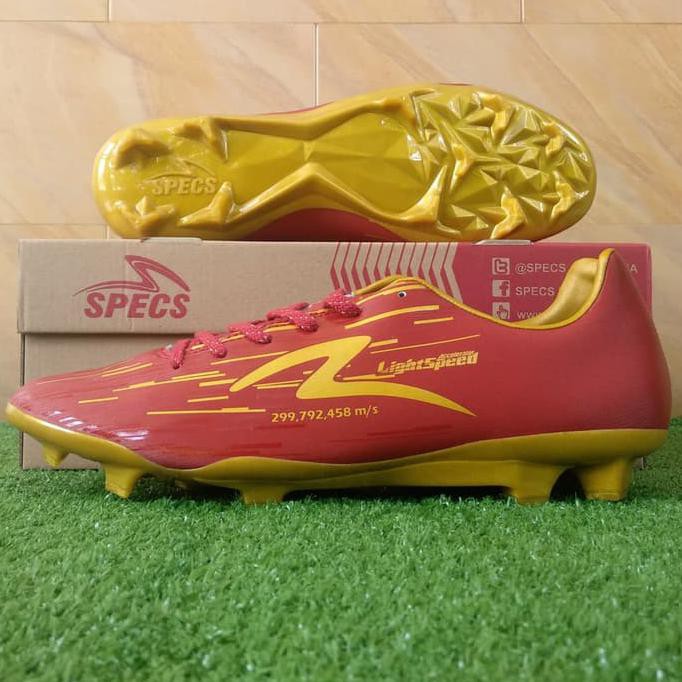 Specs Accelerator Lightspeed Reborn FG (Sepatu Bola) - Maroon Red {BIG SALE Kode 396