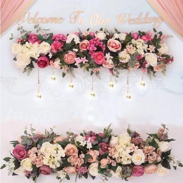 Bunga dekorasi pelaminan / dekorasi akad diy wedding Artificial