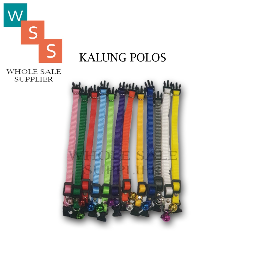 KALUNG POLOS UNTUK KUCING, ANJING DAN MUSANG