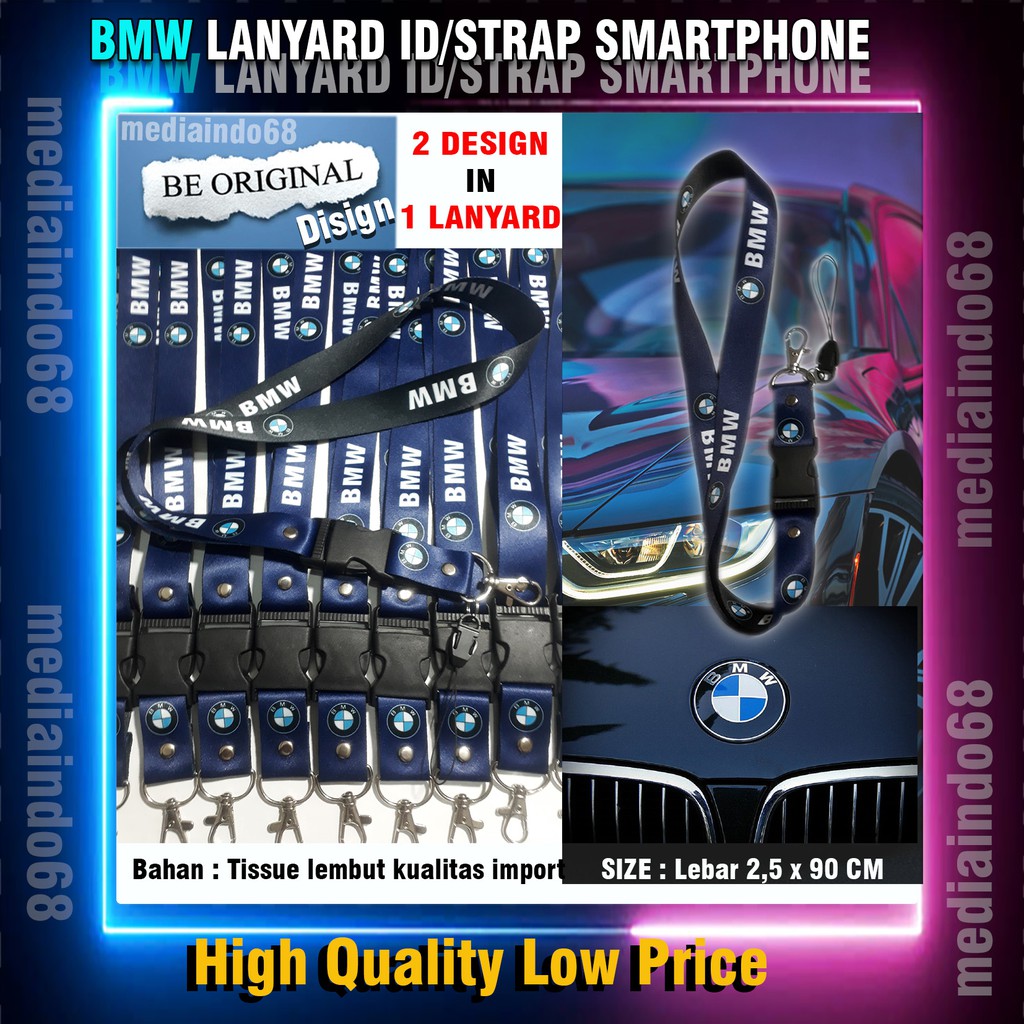 

BMW Lanyard , Strap ID, HP/Flashdisk Printing Digital (Paket Lengkap Exclusive)
