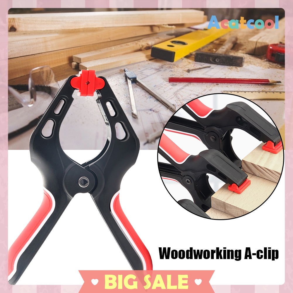 A-Shaped Woodworking Clamp Strong Grip Spring Clamp Wood Board Fixing Clip