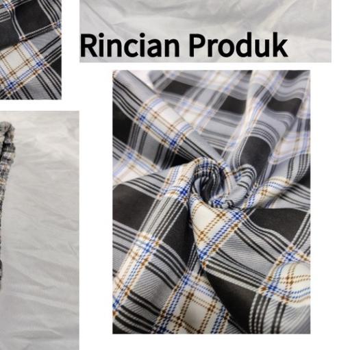 ♗ Celana Kotak Kotak Celana Panjang Model Longgar Highwaist Celana Warna Celana Bahan ➪