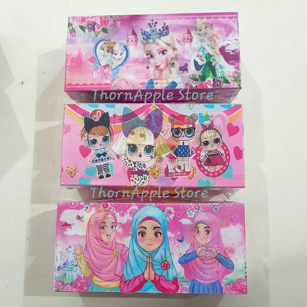 

Kotak Pensil 3D Pink dengan Lampu LED