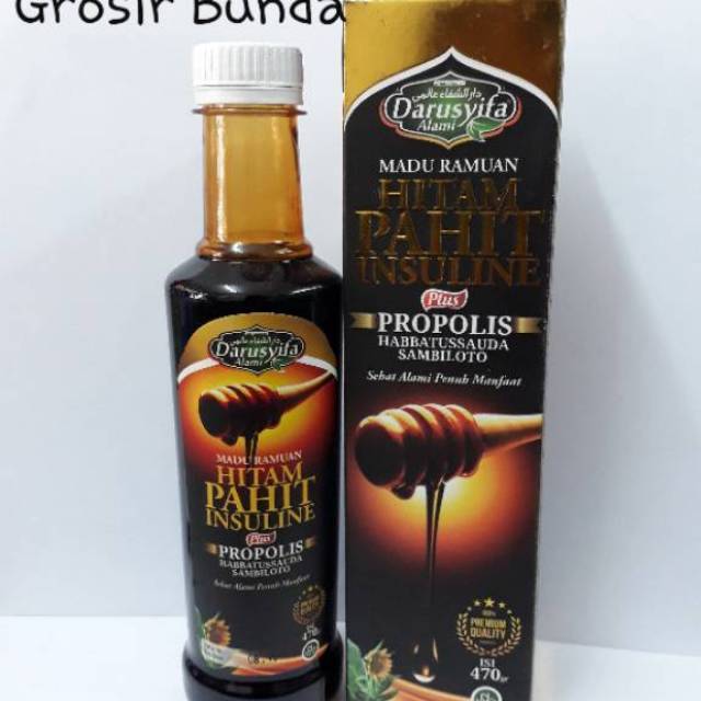 Madu Hitam Pahit Insuline Darusyifa Original