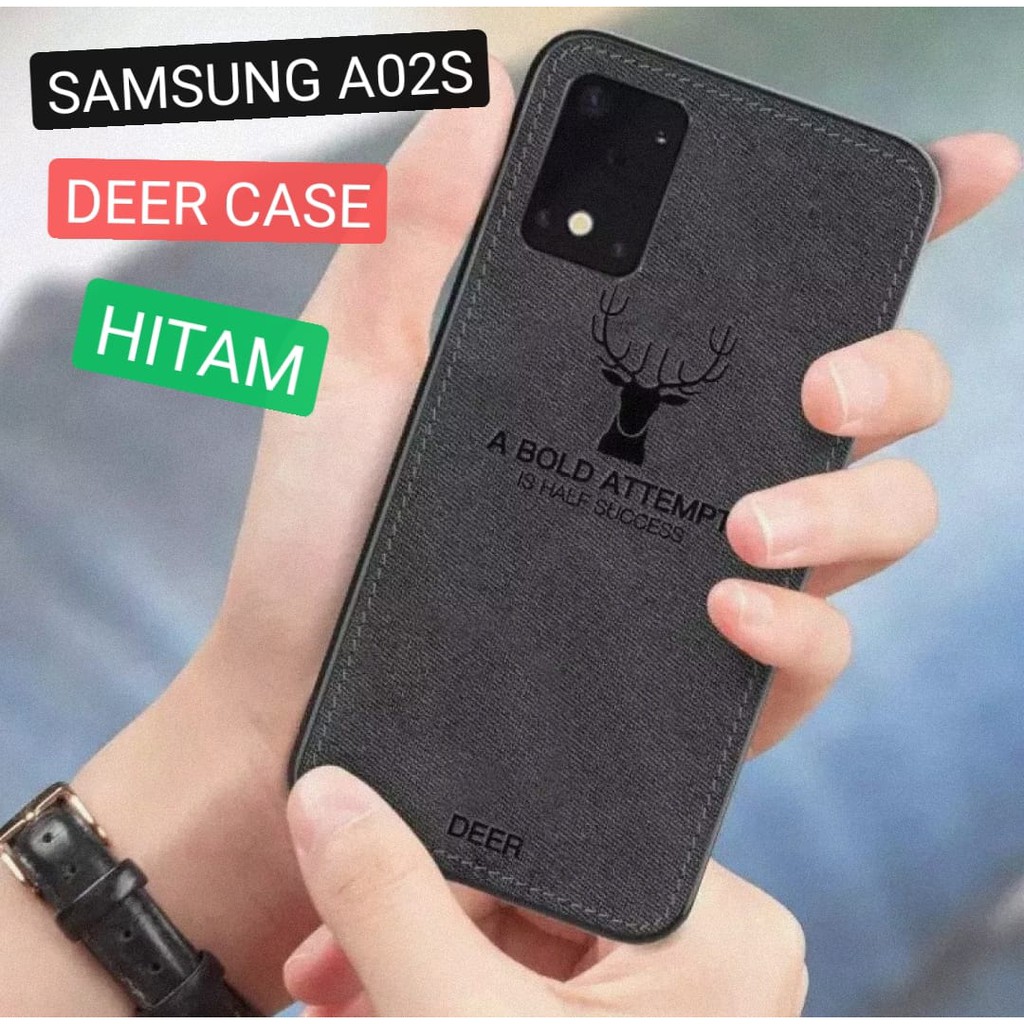 Case Samsung A03S A02s Deer Emboidery Cover Silikon Casing Handphone Soft Case