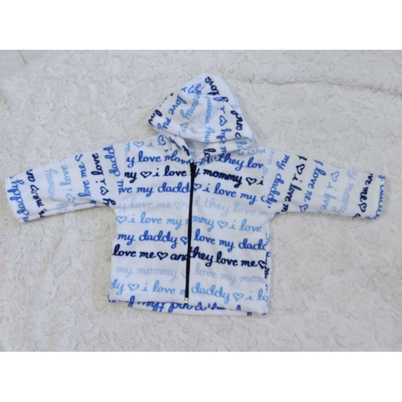 Jaket Bayi Usia 1-2 tahun / jaket bayi lembut-I Love Daddy