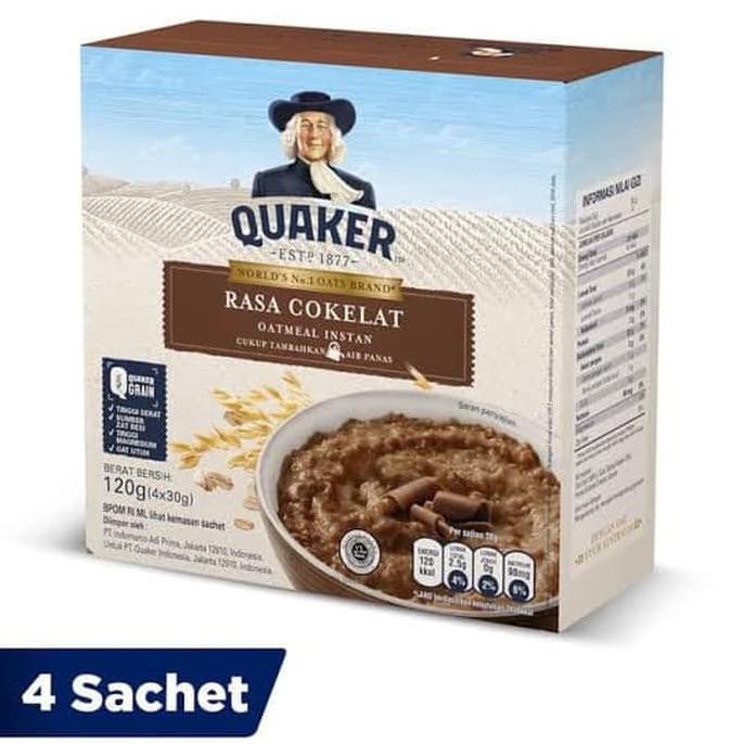 Oat Quaker Oat Rasa Coklat Shopee Indonesia