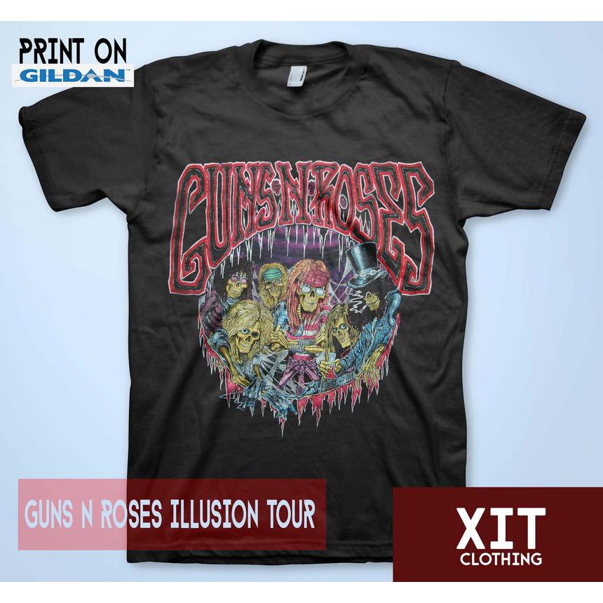 Kaos DTF Musik guns n roses illusion tour