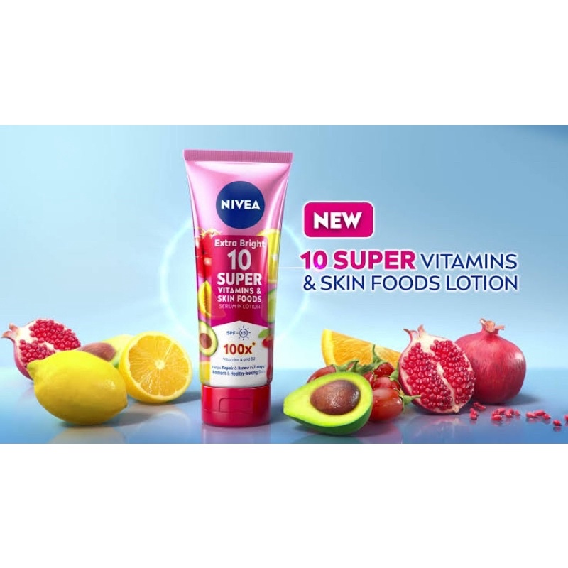 Nivea Extra Bright 10 Super Vitamins &amp; Skin Foods Serum in Lotion