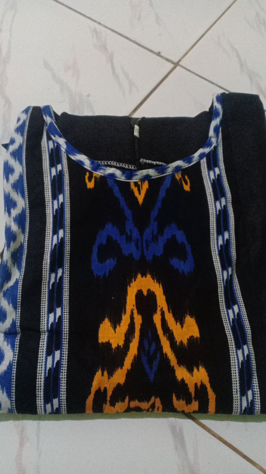 Tey-17 Batik Wanita Asj Sa Hrb026 Kenongo Kemeja Tosca Pendek