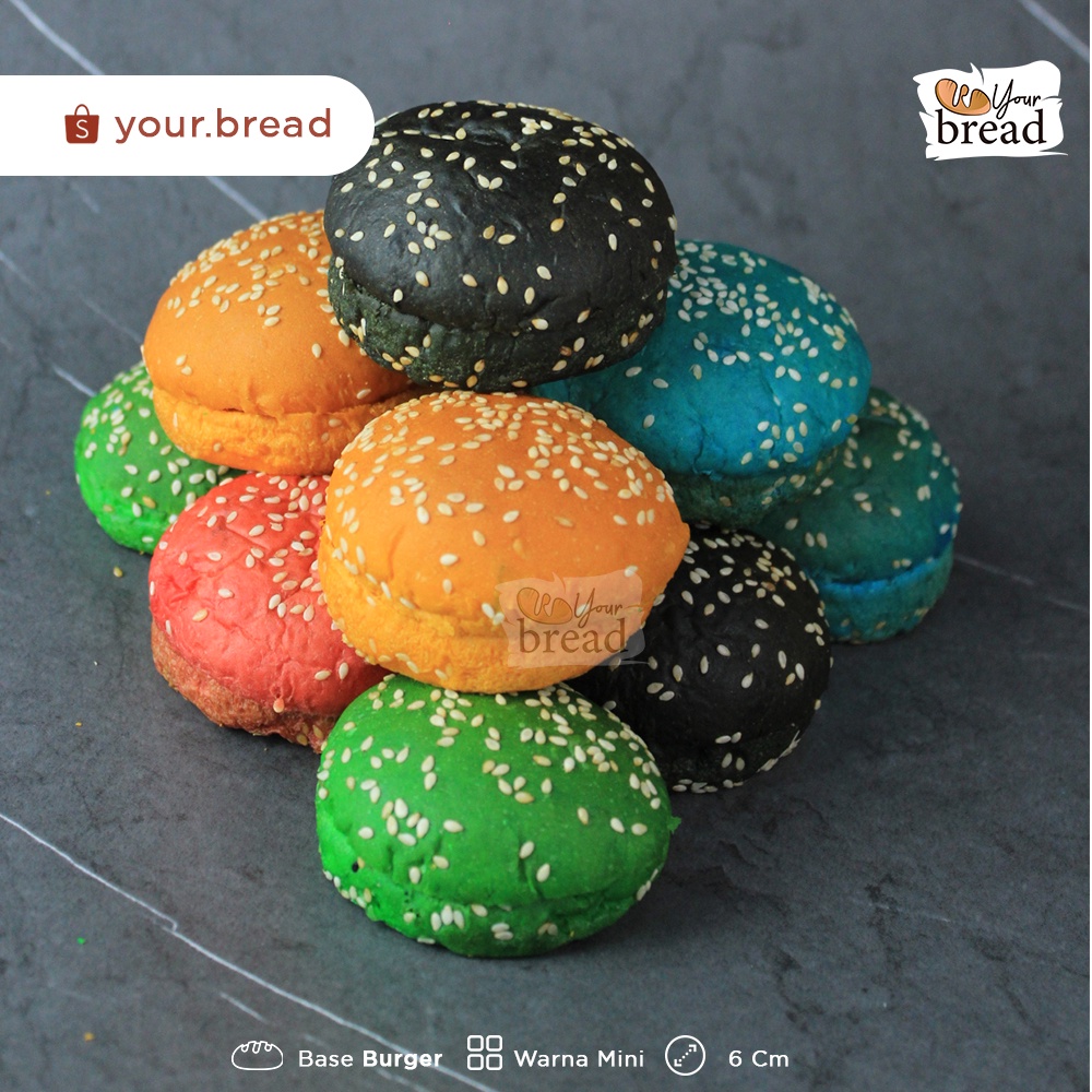 

Roti Burger Mix 6cm isi 10 | Base Burger 6cm Mix