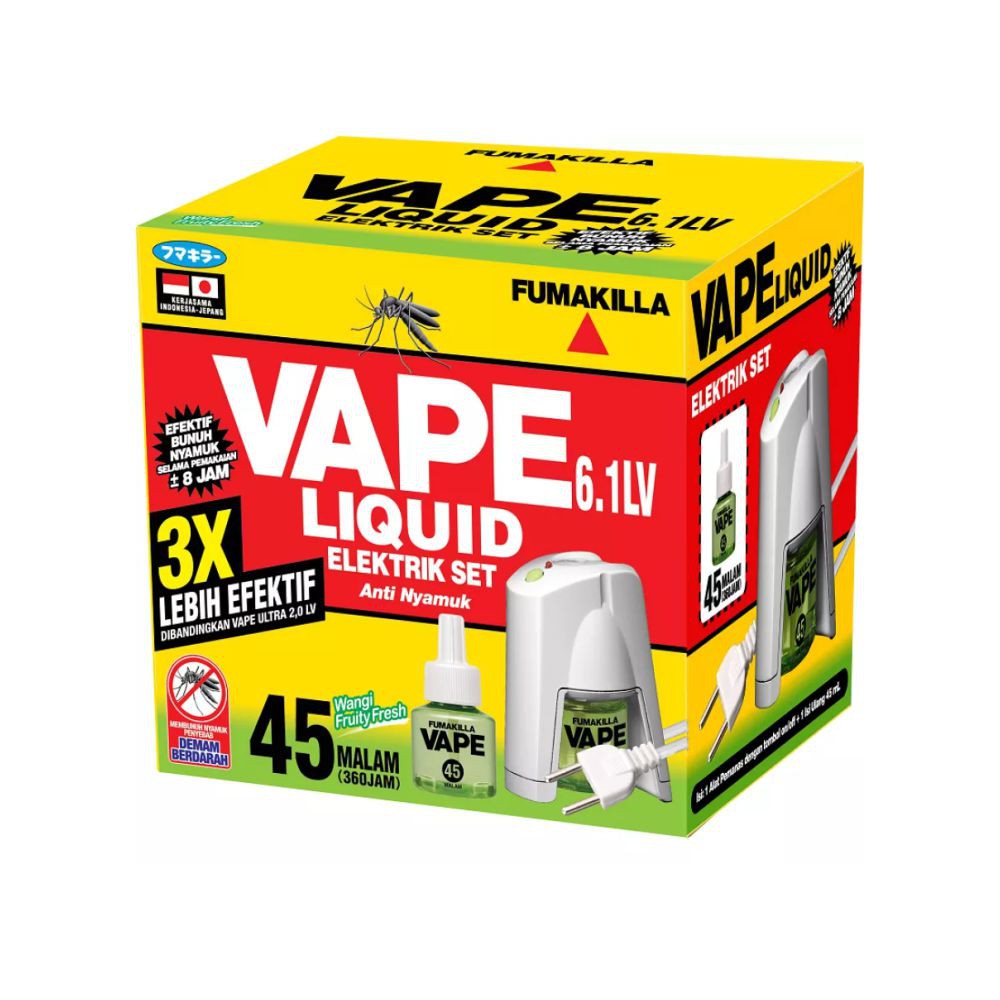 PROMO MURAH Fumakilla Vape Liquid Refil 45 - 90 Malam