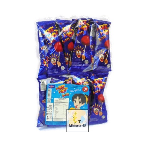 

Permen Hot Hot Ball Lollipop Pak 16 pcs