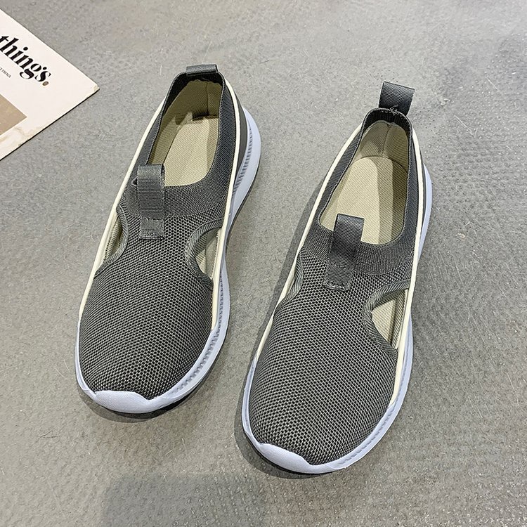 TBIG [COD] Sepatu Slip On Eccaslip Wanita Import Korea Style Santai Wanita Sepatu