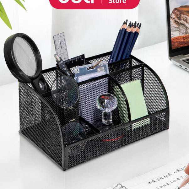 

Deli Desk Organizer Tempat Alat Tulis Warna Hitam, Bahan Kuat 8903