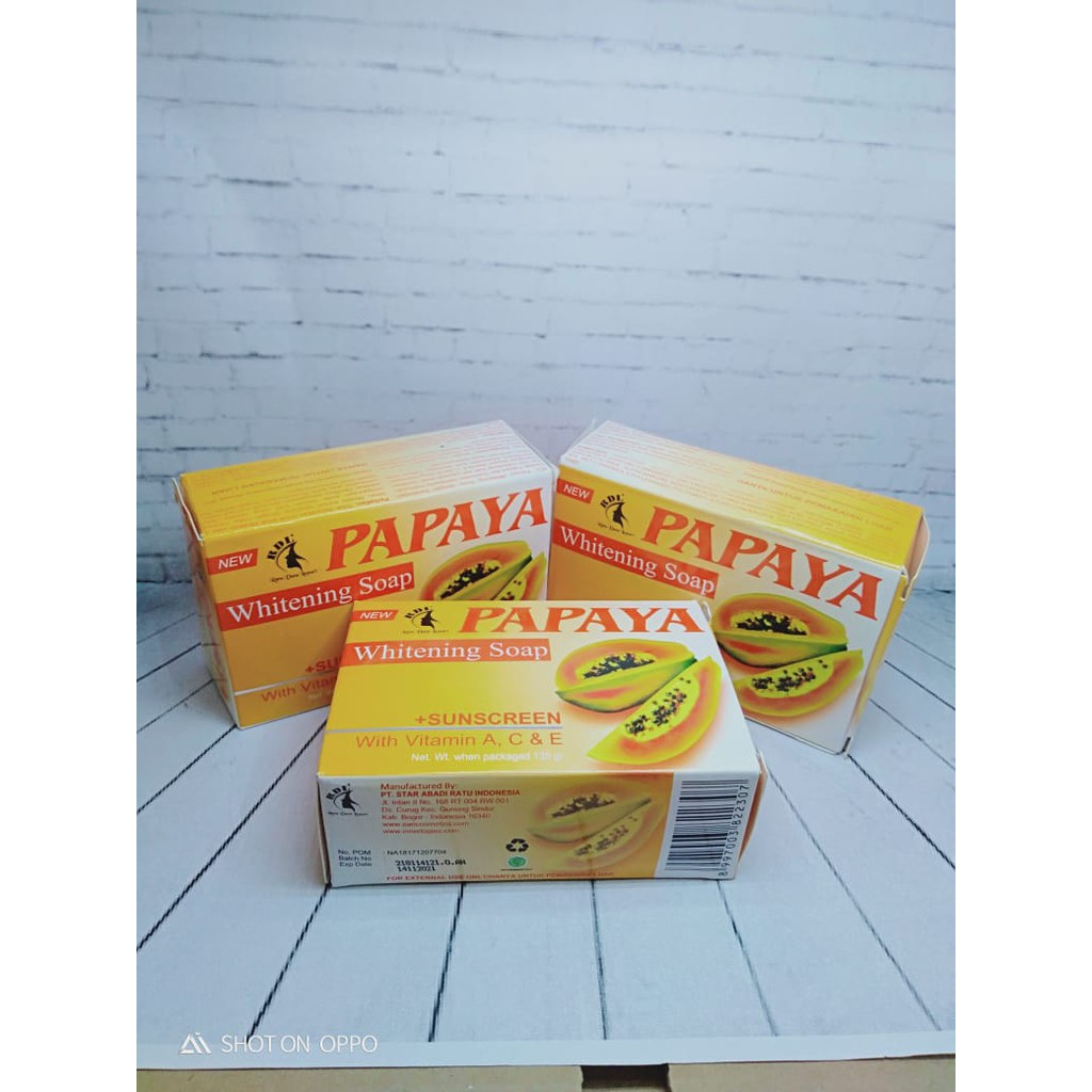 Asli RDL PAPAYA Brightning Soap - Sabun Pepaya