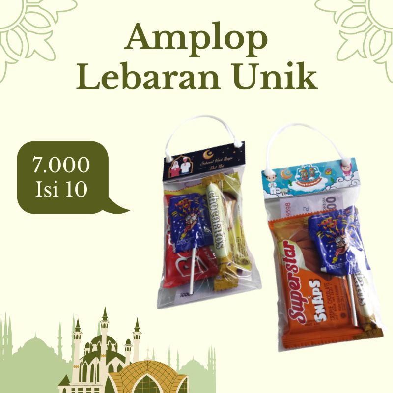 

Amplop Lebaran Idul Fitri lucu / Unik / Murah / Tas Snack Lebaran / Amplop Sedotan / Amplop Unik / Amplop 3D