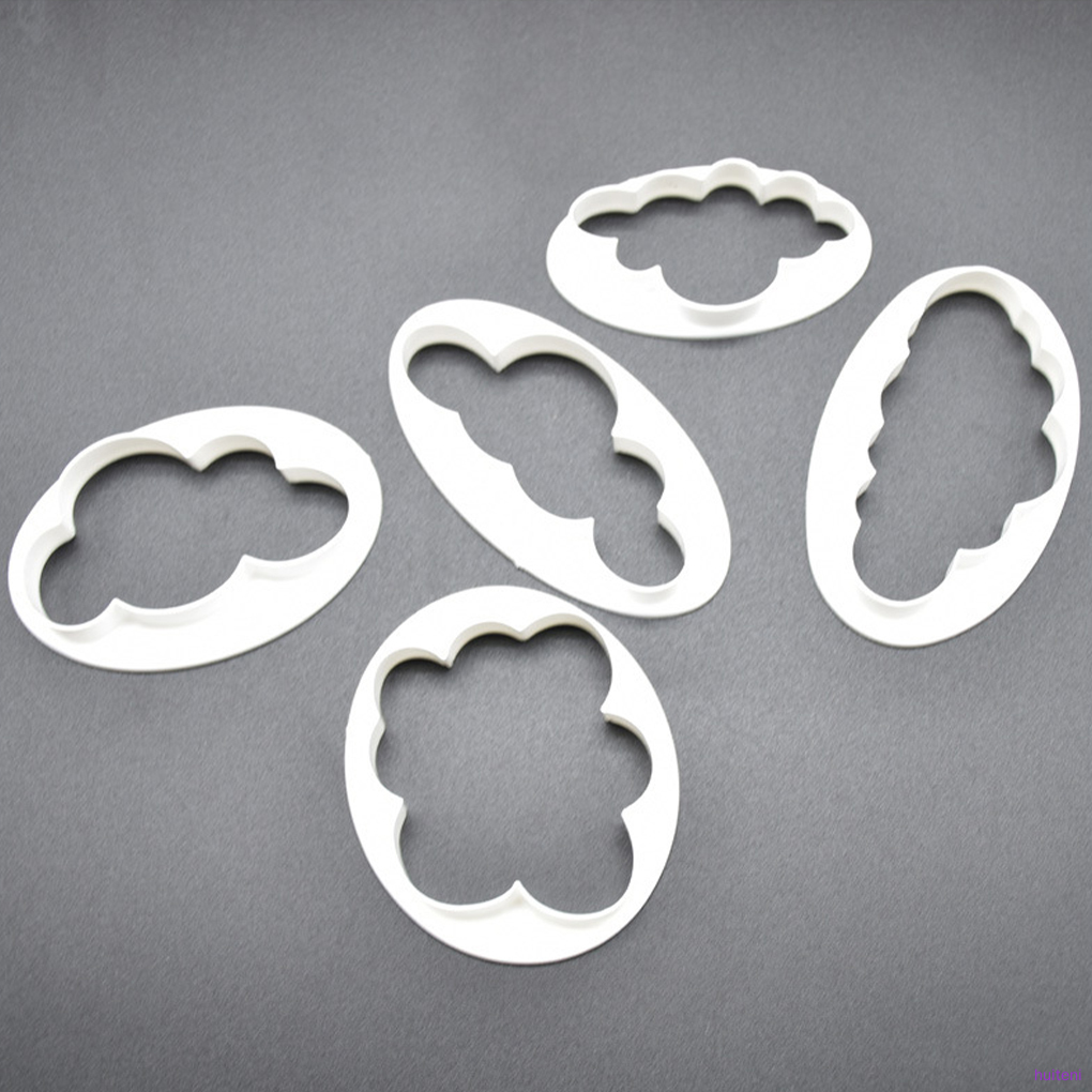 5pcs Baking Molds Cloud Shape Fondant Moulds Silicone DIY Cake Decoration Cookie Kitchen Accessory  huiteni