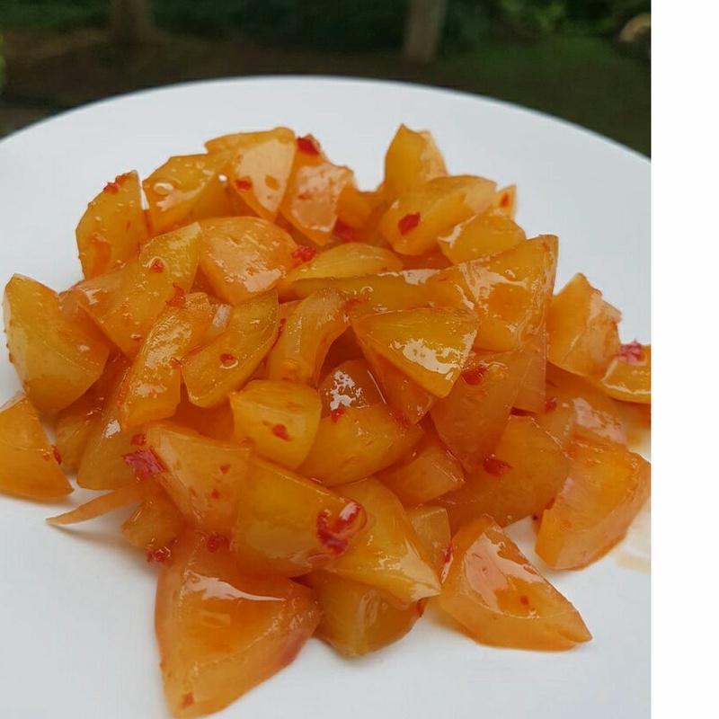 

Manisan Pala Cabai Sukajadi Manisan Pala Manisan Buah Pala 100 Gram