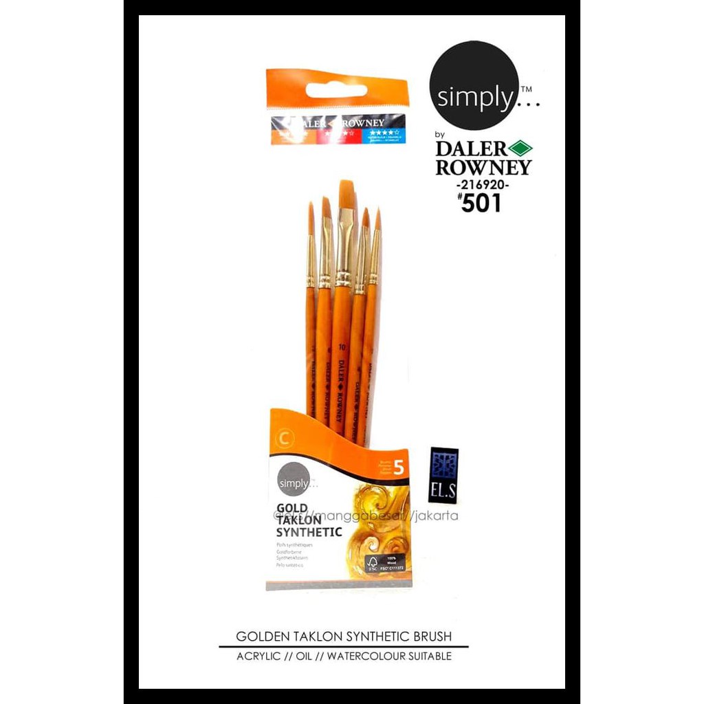 

Daler Rowney Simply Brush Set 501 Bermutu