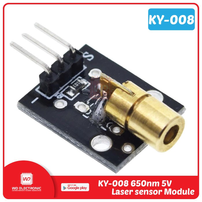 KY-008 LASER DIODE MODULE LASER MODULE 650NM 5V DC