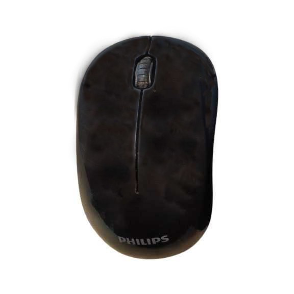 Philips Mouse Wireless nirkabel Optical 1600 DPI - Black