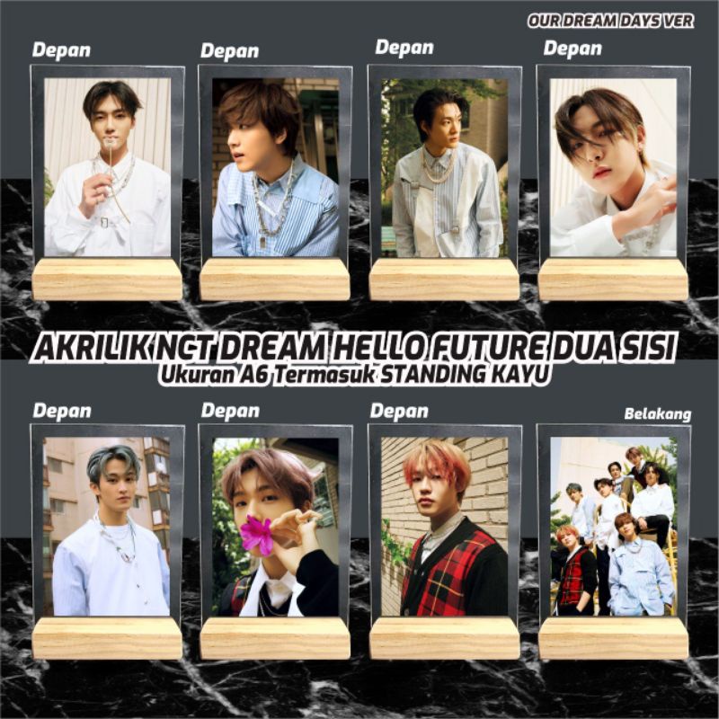 Akrilik Photo NCT DREAM KPOP // HELLO FUTURE // Gambar 2 Sisi