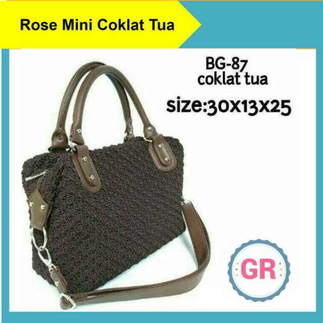 Tas Rajut Wanita Handbag Fashion Bahan Nilon Murah Berkualitas Handmade Asli Jogja
