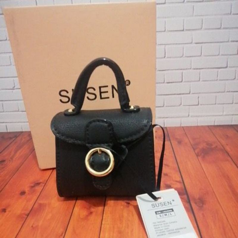 Susen Mini Micro Bag 4005 Black. tas sling susen original