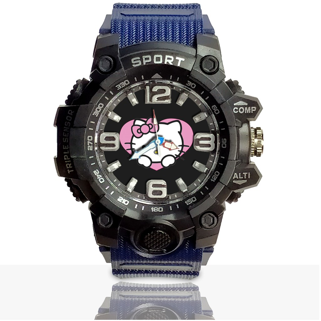 Jam Tangan Custom HELLOKITY Ruber- Water Resistant