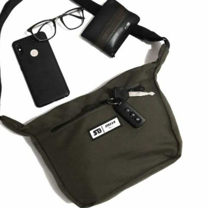 TERLARIS Slingbag Visval - Tas Selempang Sinsar Premium Tas Pria & Wanita Bahan kodura