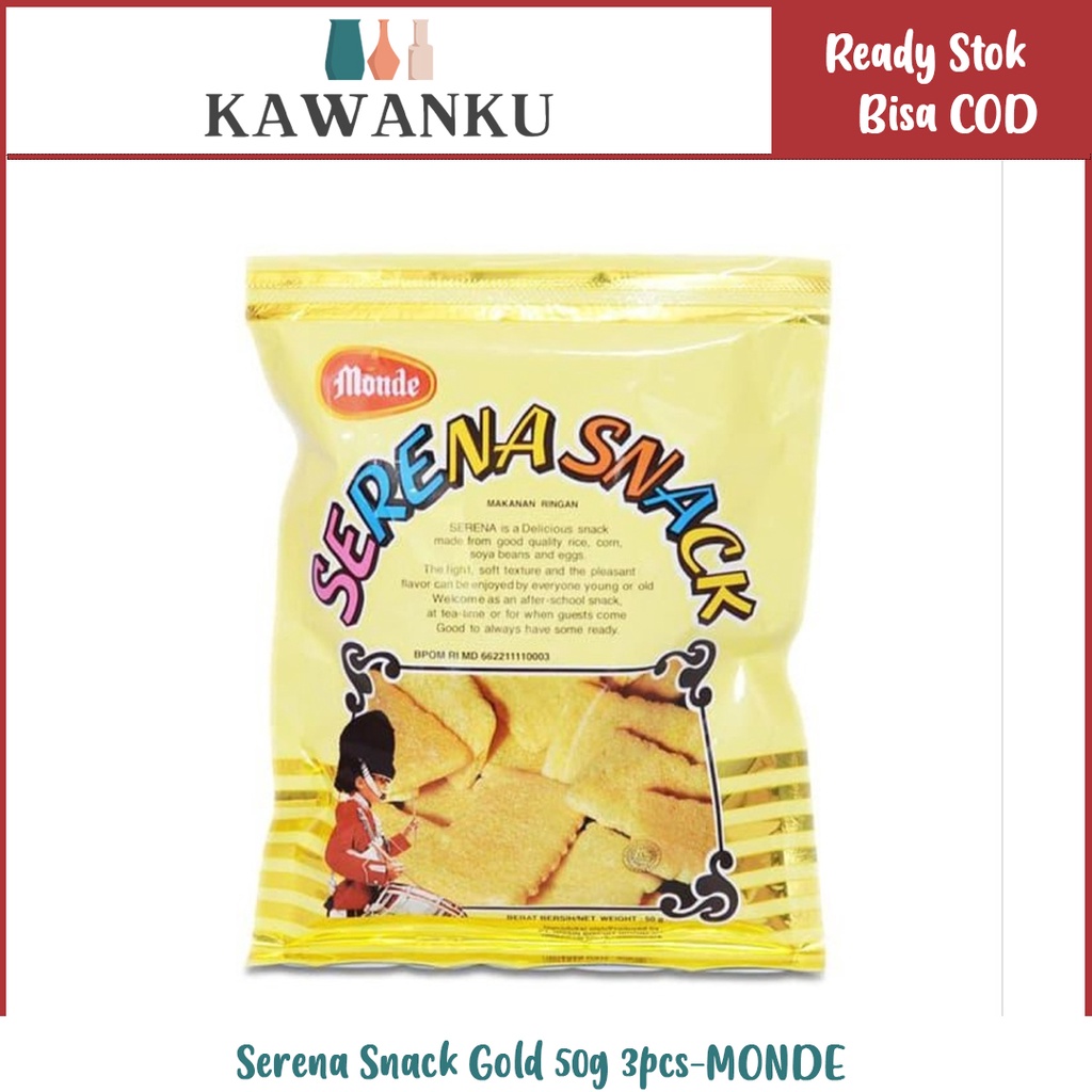 

Monde Serena Snack Gold 50g 3pcs