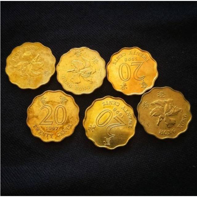 koin asing Hongkong 20 cent
