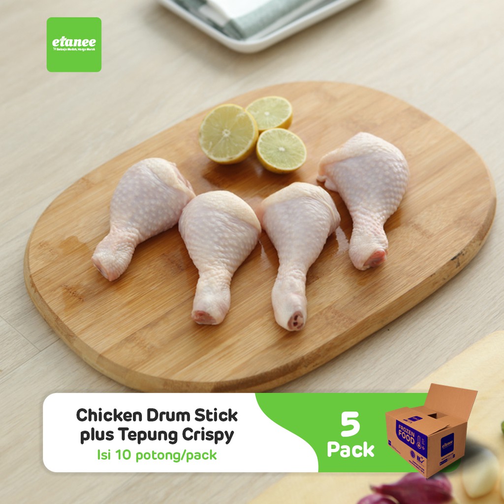 

Chicken Drum Stick dan Tepung Crispy 1 Carton - 5 Pack x 10 Pcs
