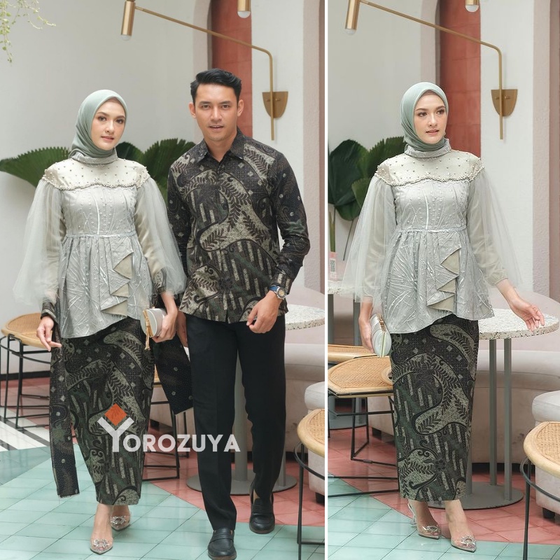 Baju Cople Lamaran Terbaru 2022 Set Batik Couple Kebaya Modern Pasangan Kebaya Wisuda Keluarga Baju 