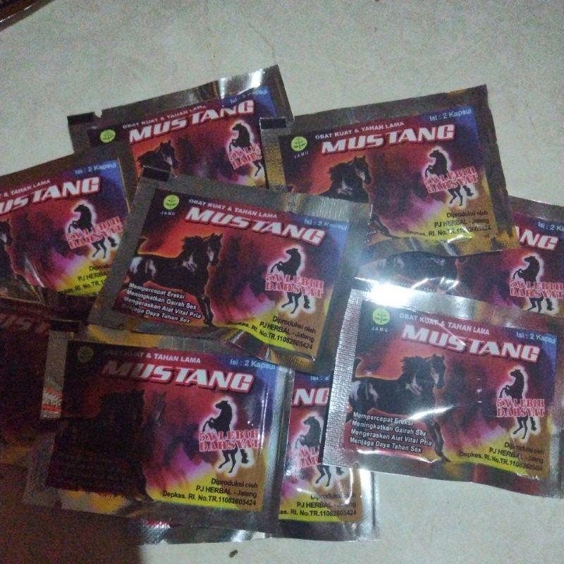 OBAT KUAT MUSTANG.isi 10sachet
