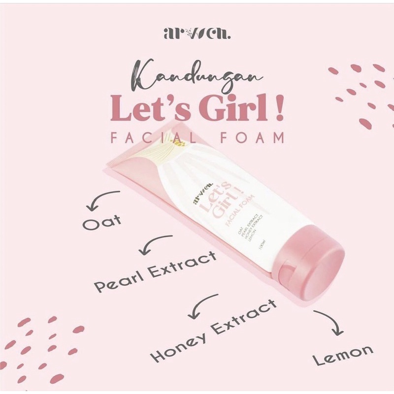FACIAL FOAM GIRL ARVVEN ORI BPOM