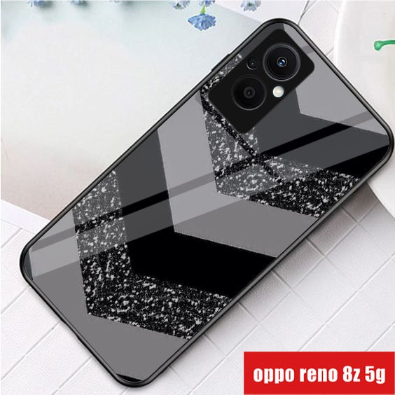 (S11) SofAtcase Kaca OPPO RENO 8z 5G- casing handphone Terbaru - OPPO RENO 8z 5G - pelindung handphone - OPPO RENO 8z 5G