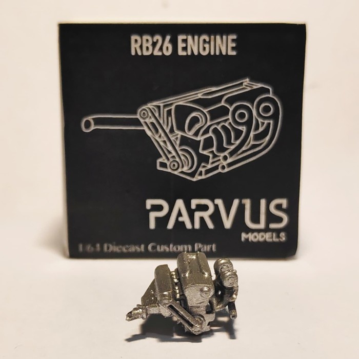 Parvus Models Nissan RB26 RB26DETT Engine Skala 1 64 Hot Wheels AB2155