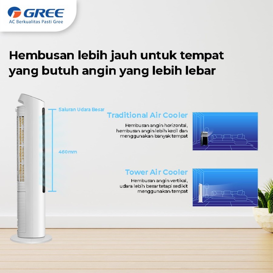 GREE Tower Fan Air Cooler 4 Liter 3in1 with Humidifier GTA-ACOOL4